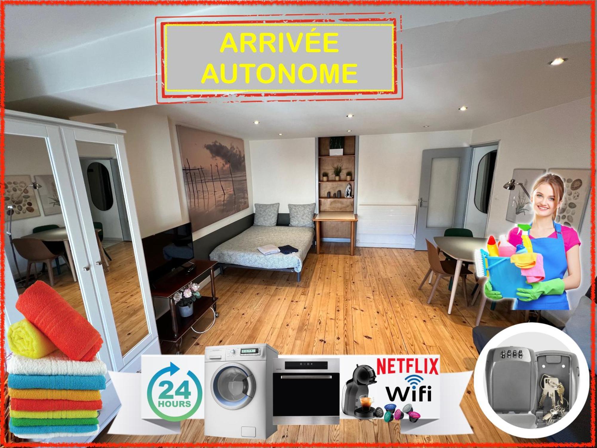 018 Chic & Cosy F1 41M2 Hypercentre Wifi Smart Tv Netflix Διαμέρισμα Σαιντ-Ετιέν Εξωτερικό φωτογραφία